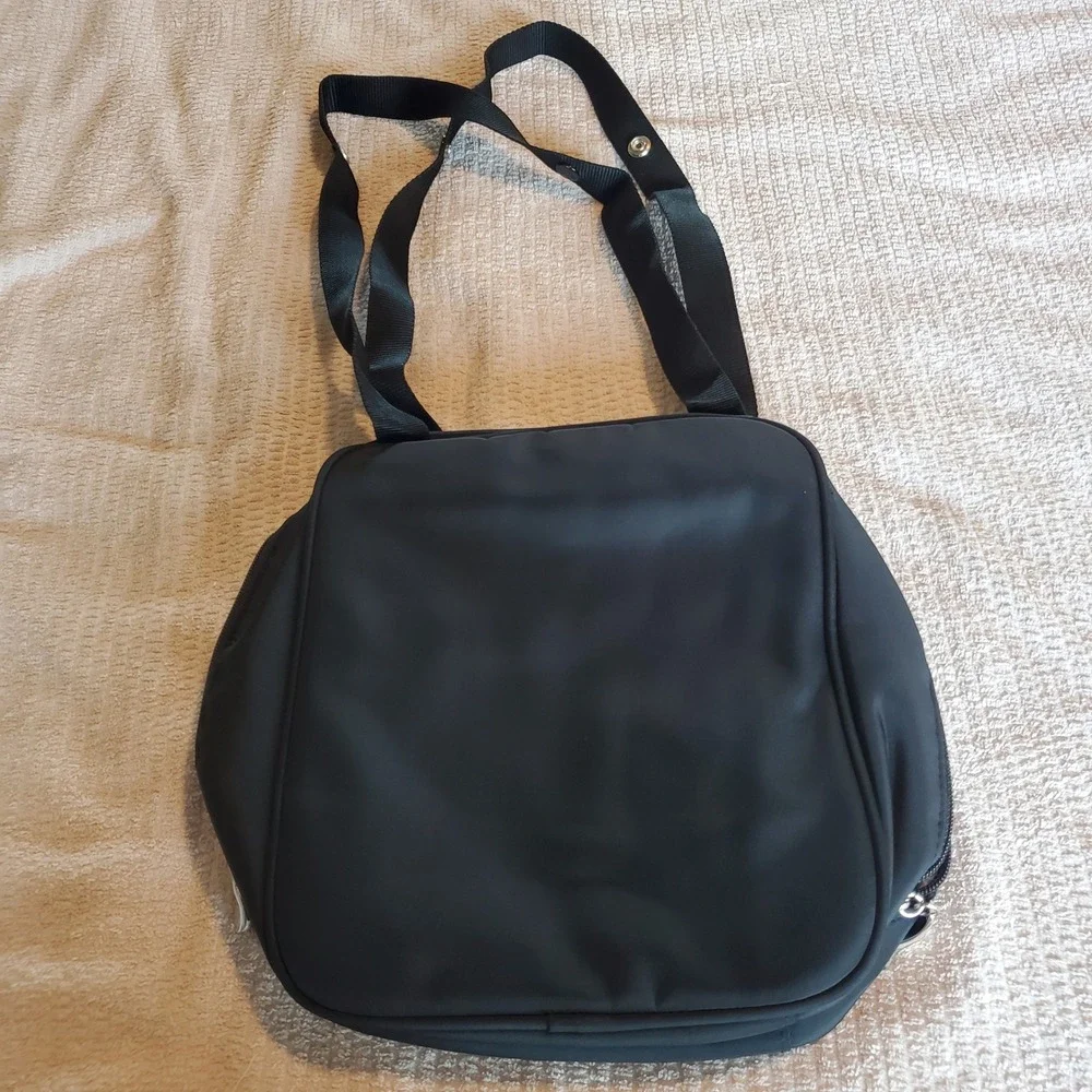 KD Kicker & David Black Nylon‎ Travel Organizer diaper Toiletry Bag Snakeskin